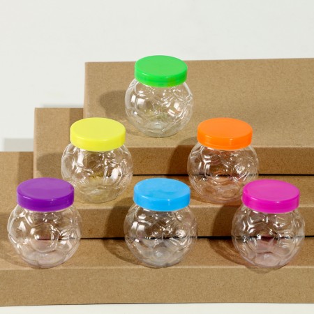 The basis for creativity and decor is a jar with a “embossed” lid, size - 5 × 5 × 5 cm, mix color-2