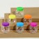 The basis for creativity and decor is a jar with a “embossed” lid, size - 5 × 5 × 5 cm, mix color