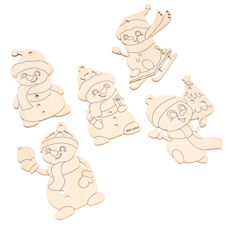 New Year's blanks for creativity "New Year! Snowmen "-2