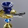 Hookah "Laguna", 33 cm, 2 tubes, blue