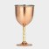 Copper glass, 250 ml, d = 7.5 cm, h = 15 cm, minting, brass leg, 1 variety