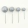 Set for decoration "beads", set 20 pcs, color silver