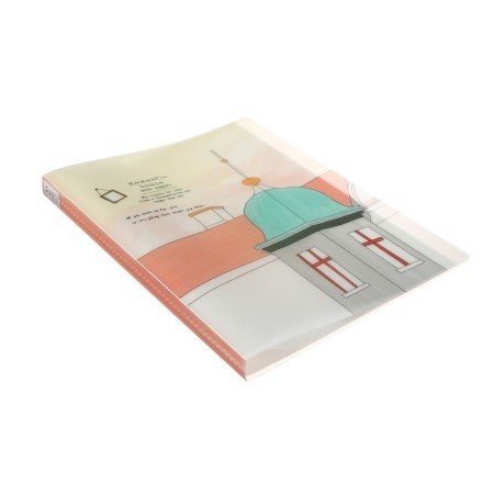 A4 folder, with 30 transparent files "attraction", mix-5