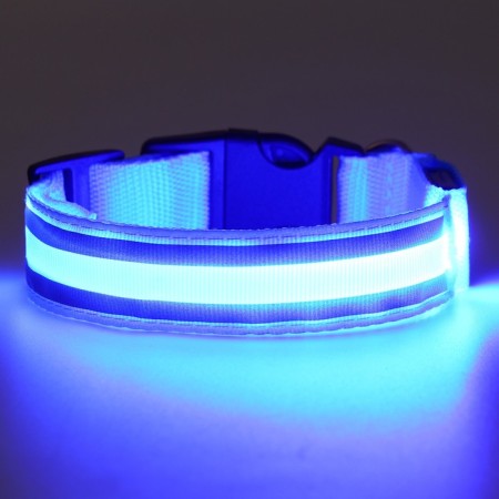 Collar with backlight double strip size S, Osh 35-43 x 2.5 cm, 3 glow lumines-11