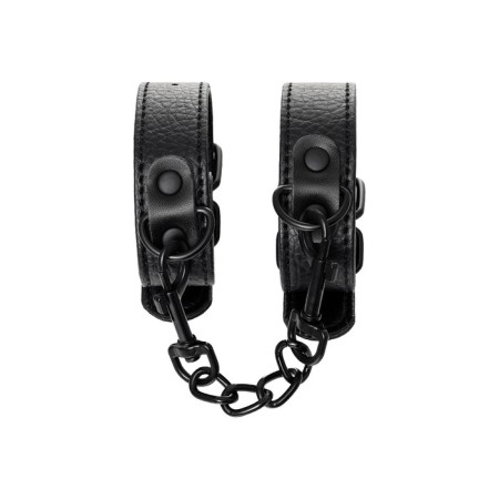 Toyfa Theater, black handcuffs, PU skin, 26.5 cm-7