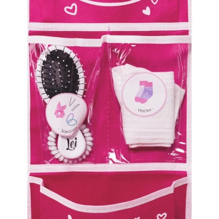 Sticked set 21 × 15 cm, 3 sheets, for pockets in kindergarten, for girls-8
