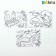 3D Doska for drawing by neon markers "Underwater World", lighting effects, with cards