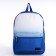 School textile school with a white gradient, 38x29x11 cm, blue color, lightning department