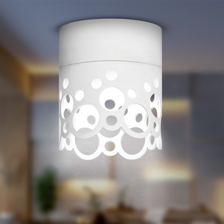 Lamp wall-flowing spot era OL49 WH, 85x110 mm, IP20, GX53, 15W, white color