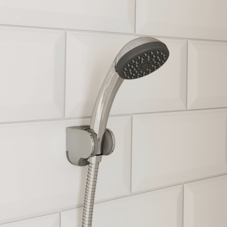 Holder for shower watering can Milardo 360 360CP00M53, wall, rotary, plastic, chrome-1