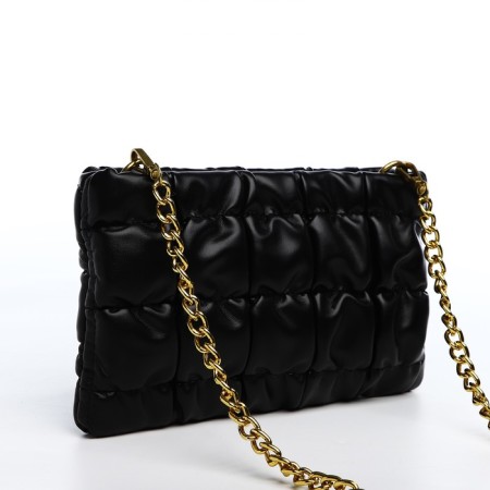 Lightning bag, long chain, black color-1