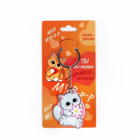 Key keychain mirror “You look cunning”, 9 x 4.1 cm