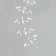 Stick plastic rhinestones for hair "Crystals" 26.5x13 cm