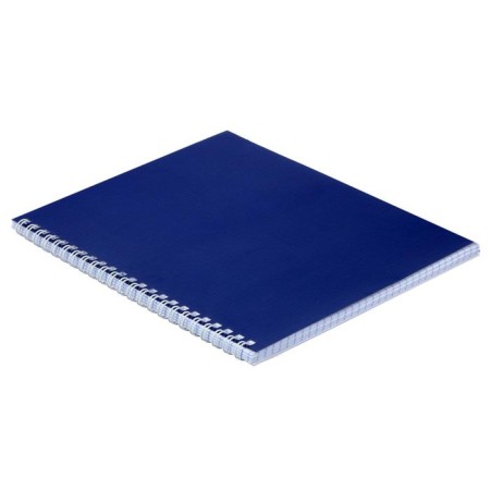 Notebook of 48 sheets in a cage on a crest, Metallic "blue", boumvinyl cover, offset unit-2