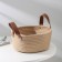 Basket for storage of manual work "Aiko", 21.5 × 21.5 × 16.5 cm, with handles, beige color