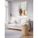 Decorative panel with photo printing "Bear Bayanist", vertical, size 100x150 cm