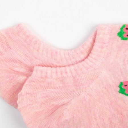 Women's socks minku "strawberries", pink color, size 36-39 (23-25 ​​cm)-1