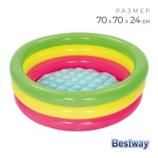 Rainbow inflatable pool, 70 x 24 cm, from 2 years, 51128 Bestway