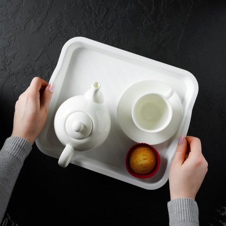 Tray, universal, 25 × 29 cm, white color-5