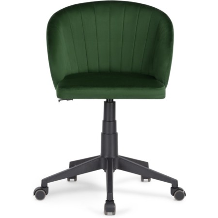 Computer chair Plastic Plastic/velor, black/green 59x60x78 cm-2