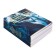 A set of object notebooks Calligata TOP "Dark marble", 48 sheets, 10 items, with reference material, covered cardboard, SoftT-Touch covering with gold foil, offset block