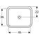 GEBERIT VARIFORM sink 500.762.01.2, 53 x 40 cm, without opening for the mixer, white color 743831