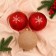 Set of balls plastic D-10 cm, 3 pcs "Quiet evening Assorted" gold red