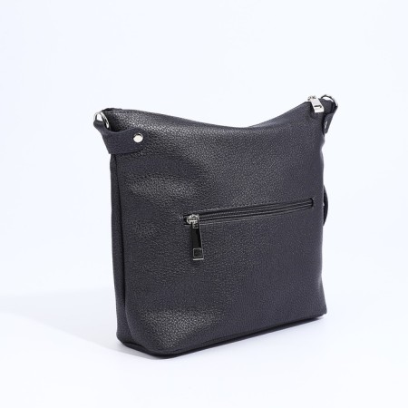 Richet Cross-Boda Bag on a zipper, external pocket, gray color-1