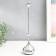 Summary metal per 1 candle "drop of water - bottom" silver 8.5x8.5x31 cm