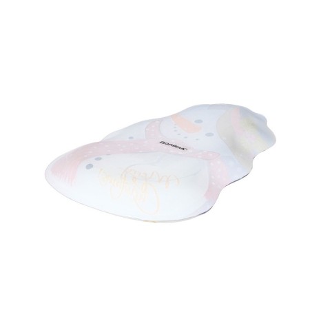 Glass Serving shade "Snowman and Sparrow", 20.5 × 13 cm-4