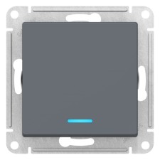 Switch SE AtlasDesign, 10 A, 1 key, with backlight, CX.1A, mechanism, Colorflower color