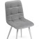 Stools on a metal frame chilli to metal/velor, white/gray 44x50x85 cm
