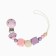 Holder for the nipple - dummy "ring", wooden, pink color
