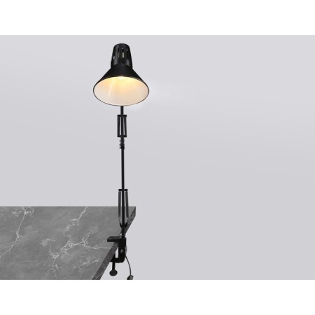 A table lamp with an E27 interchangeable lamp on the Ambrella Light, Desk, De7722, E27, Black Color-2