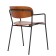 Chair with armrests TorFrid, 550 × 520 × 770 mm, nut color