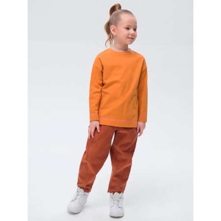 Jumper for girls, height 110 cm, amber color-5