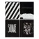 A notebook of 96 sheets in Calligrata Black and White, covered cartoon, OFSET block, mix