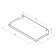 Metal shelf 150x70 mm for storage on a perforated panel, black