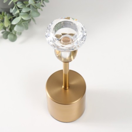 Summary metal per 1 candle d = 4 cm "nisa" gold 8x8x23.5 cm-2