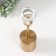 Summary metal per 1 candle d = 4 cm "nisa" gold 8x8x23.5 cm