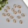 Decor for creativity plastic buckle "oval" gold with rhinestones 2.3x1.9x0.2 cm