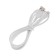 Cable Borofone BX51, Lightning - USB, 2.4 A, 1 m, PVC braid, white