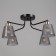 Adele Causenger Military District 4x40W E27 Black/Gold 45x45x25cm