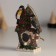 Souvenir Polystone Suspension "Sinichi on the birdhouse" 6.5x4x9.5 cm