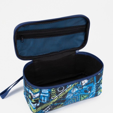 Lightning cosmetic bag, blue color-2