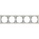 Frame for 5 posts WL03-FRAME-05-VORY, ivory color
