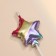 Set of candles for the cake, 5 pcs "Air Ball. Star", multi -colored