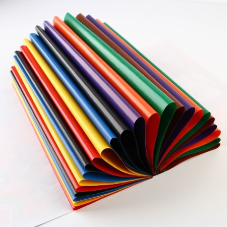 Color Tsilapical paper A4 “September 1: Learn at 5” 24 sheets 8 flowers coated, density 70-75 g/m², cover 80 g/m²-4