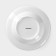 Porcelain Porcelain Deep shade "Bank", D = 20.2 cm, white color