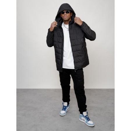 Male spring jacket, size 52, black color-7